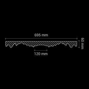 Розетка потолочная 1.56.001
