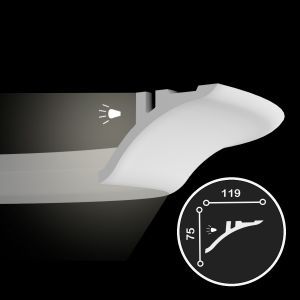 Карниз эластичный 1.50.623FD, Европласт